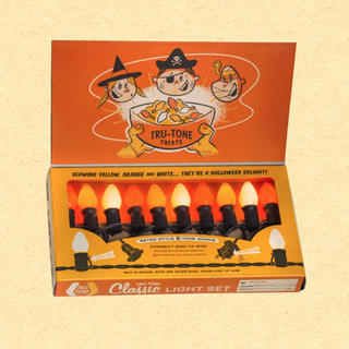Halloween Classic Light Set, Candy Corn 3-Color, 10 Bulb String Lights, C7