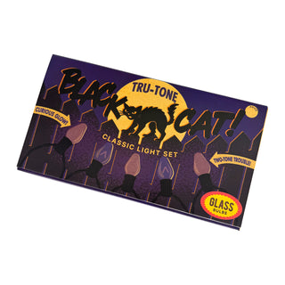 Halloween Classic Light Set, Black Cat 2-Color, 10 Bulb String Lights, C7 sparkle-castle