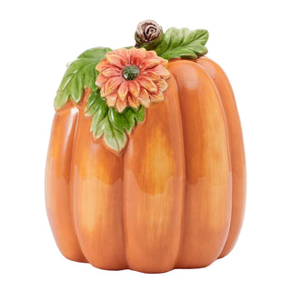 Fitz & Floyd Fall Harvest Flower Pumpkin Open Stock: Hand Painted / Earthenware / Harvest sparkle-castle