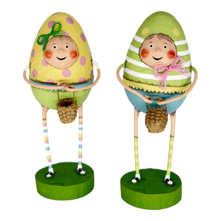 Lori Mitchell Easter Sunday Collection: Eggland's Best Duo Figurines, Set of 2 sparkle-castle