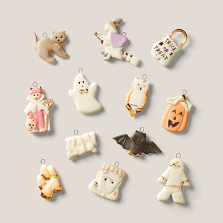 Lenox Trick or Treat Miniature Ornaments, Set of 12 sparkle-castle