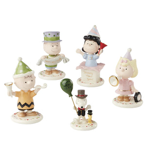 Lenox Happy New Year Charlie Brown Figurines, Set of 5 sparkle-castle