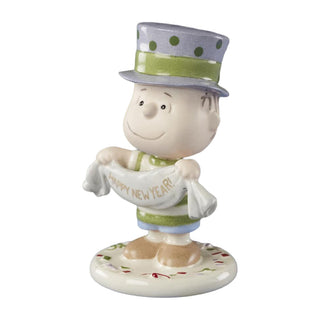 Lenox Happy New Year Charlie Brown Figurines, Set of 5 sparkle-castle