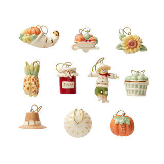 Lenox Autumn Favorites Miniature Ornaments, Set of 10