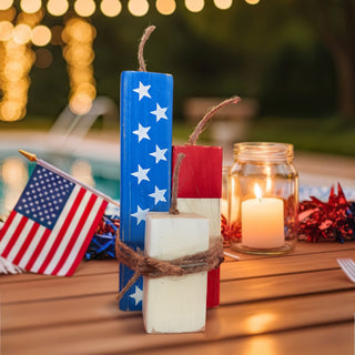 Rustic Rituals Patriotic Collection: American Flag Block Bundle sparkle-castle