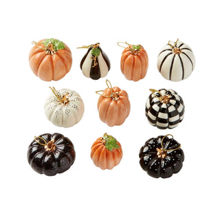 Lenox Pumpkin Miniature Ornaments, Set of 10
