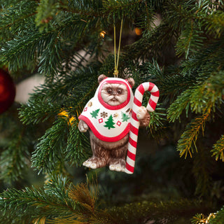 Lenox Star Wars: Ewok with Candy Cane Hanging Ornament sparkle-castle