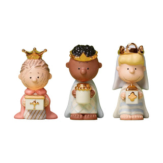 Lenox Peanuts Christmas Pageant 3 Kings Figurines, Set of 3 sparkle-castle