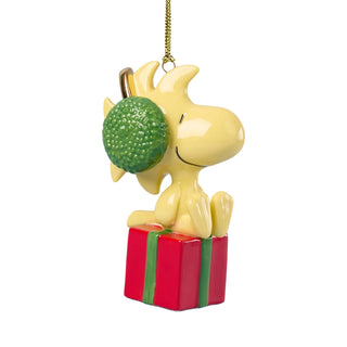 Lenox Woodstock Sitting On Present Hanging Ornament