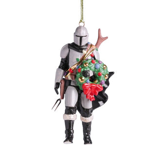 Lenox Star Wars: Mandalorian with Wreath Hanging Ornament sparkle-castle