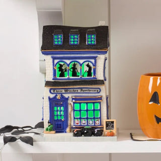 Lenox Vintage Halloween Apothecary Potion Shop Light Up Figurine sparkle-castle