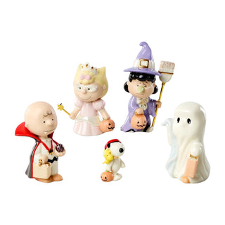 Lenox Peanuts Tricks and Treats Figurines, Set of 5
