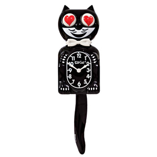 Classic Black Kit Cat Klock - Heart Eyes Limited Edition sparkle-castle