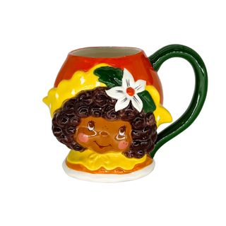 Blue Sky Clayworks: Orange Blossom Figural Mug sparkle-castle