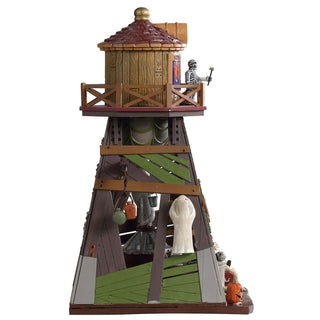 Lemax Spooky Town Halloween Village Accessory: Spooky Springs Water Tower sparkle-castle