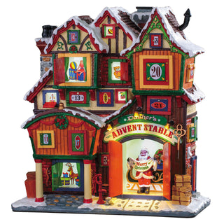 Lemax General Products Village: Dasher's Advent Stable sparkle-castle