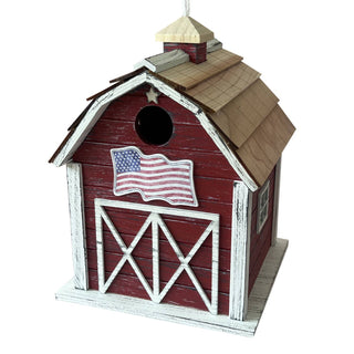 Old Glory Barn Birdhouse sparkle-castle