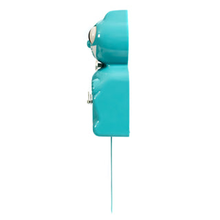 Kit-Cat Klock: Vibrant Blue Turquoise Clock sparkle-castle