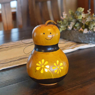Meadowbrooke Gourds: Bumble Bee Medium Lit Figurine sparkle-castle