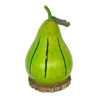 Meadowbrooke Gourds: Pear Luminary Figurine sparkle-castle