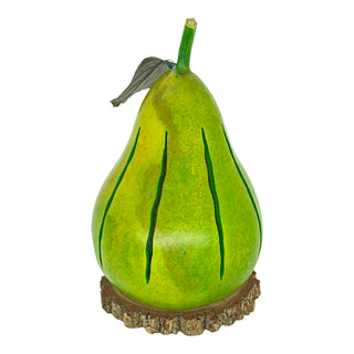 Meadowbrooke Gourds: Pear Luminary Figurine sparkle-castle