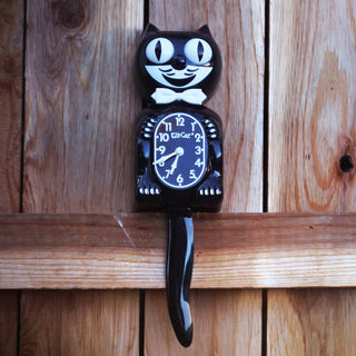 Kit-Cat Klock: Classic Black Kit Cat Clock sparkle-castle