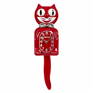 Kit-Cat Klock: Retro Red Kitchen Edition Clock sparkle-castle