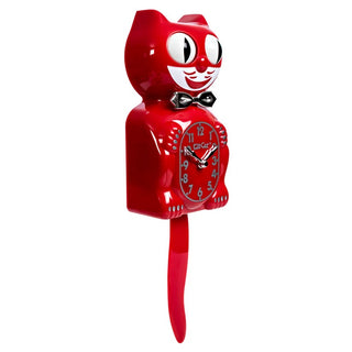 Kit-Cat Klock: Retro Red Kitchen Edition Clock sparkle-castle