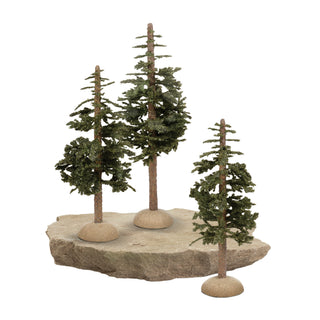 Department 56 Cross Product Village Accessory: Ponderosa Pines, Set of 3 sparkle-castle