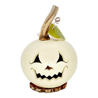 Meadowbrooke Gourds: Cannon Jack-O-Lantern Figurine sparkle-castle