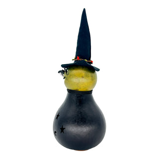 Meadowbrooke Gourds: Fiona Witch Medium Lit Figurine sparkle-castle