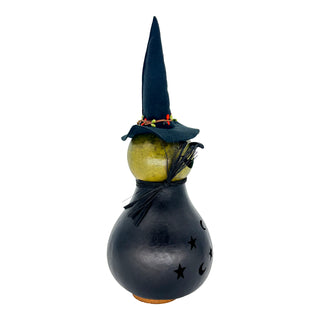 Meadowbrooke Gourds: Fiona Witch Medium Lit Figurine sparkle-castle