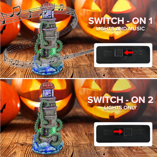 FG Square Halloween Village: Lighthouse Attack