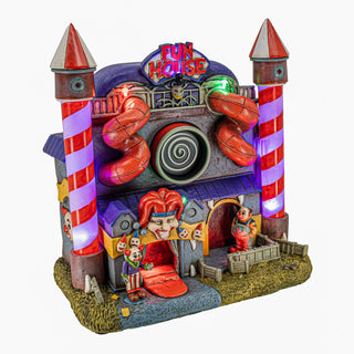 FG Square Halloween Village: Carnival Funhouse sparkle-castle