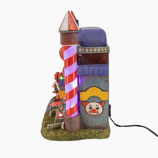 FG Square Halloween Village: Carnival Funhouse sparkle-castle