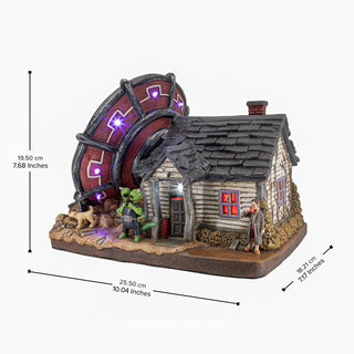 FG Square Halloween Village: No Landing Zone sparkle-castle