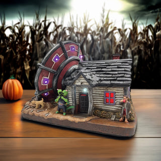 FG Square Halloween Village: No Landing Zone sparkle-castle