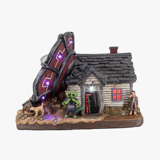 FG Square Halloween Village: No Landing Zone sparkle-castle