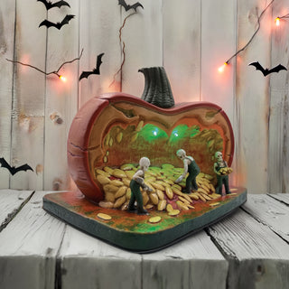 FG Square Halloween Village: Gourd Gathering Ghouls