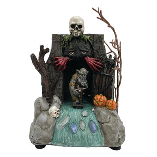 FG Square Halloween Village: Drainpipe Ghoul