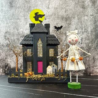 Lori Mitchell Halloween Collection: Ghoulie Girl Figurine sparkle-castle