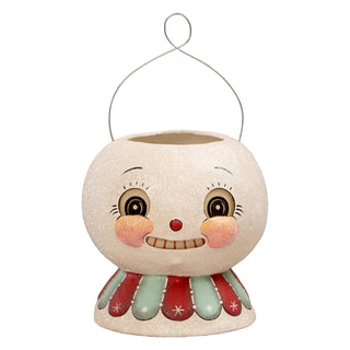 Johanna Parker by Bethany Lowe: Minty Beau Snow Glow Lantern Bucket sparkle-castle