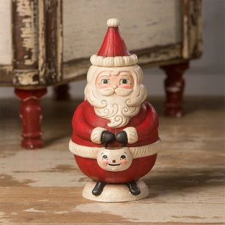 Johanna Parker by Bethany Lowe: St. Nick Jolly Jar sparkle-castle