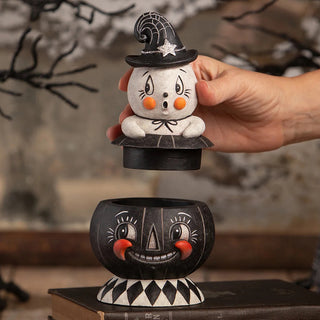 Johanna Parker by Bethany Lowe: Halloween Incognito Gus & Tito Container sparkle-castle