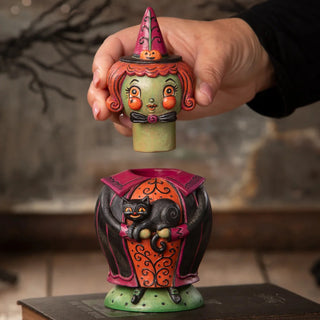 Johanna Parker by Bethany Lowe: Halloween Hagatha and Jack Spooks Jar sparkle-castle