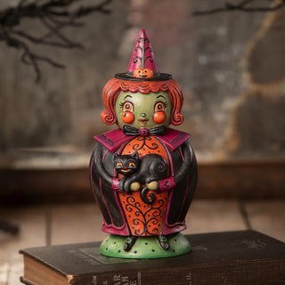 Johanna Parker by Bethany Lowe: Halloween Hagatha and Jack Spooks Jar sparkle-castle