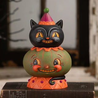 Johanna Parker by Bethany Lowe: Halloween Jolly Jack-a-Melon Stack Jar sparkle-castle