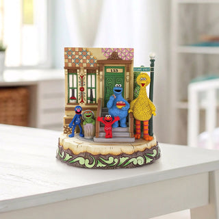 Jim Shore Sesame Street: Carved by Heart Sesame Street Neighborhood Figurine sparkle-castle