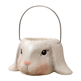 Bethany Lowe: Small Floppy Ear Bunny Bucket sparkle-castle