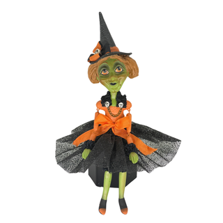LeeAnne Kress by Bethany Lowe Halloween: Peneloope Witch Doll Figurine sparkle-castle